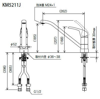 KVK_KM5211Jの図面